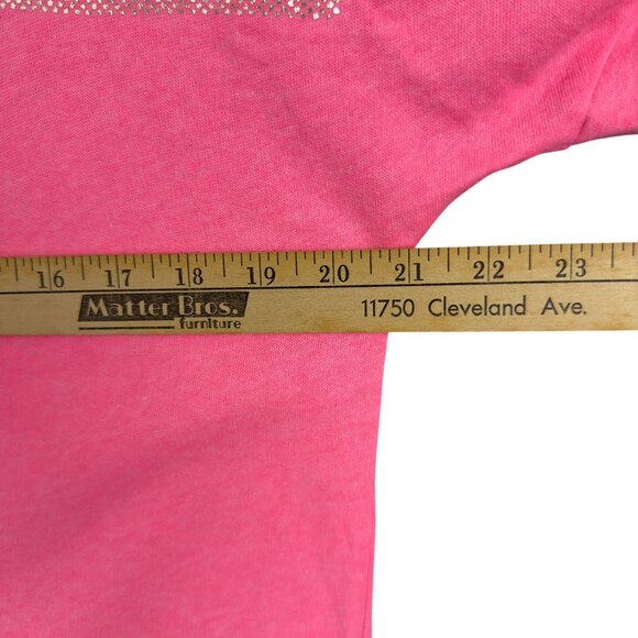 Victoria’s Secret Pink Shirt Women S Love Pink Metallic Gold Bling Fleece - Picture 7 of 9